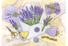 Лісты з водарам лаванды