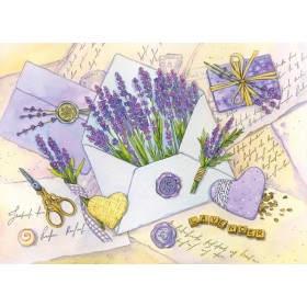 Лісты з водарам лаванды