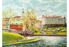 Мінск, вясна, Троіцкая набярэжная 