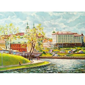 Мінск, вясна, Троіцкая набярэжная 