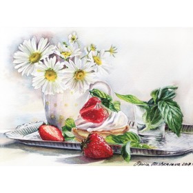 Рамонкі і клубніцы Рамонкі і клубніцы