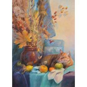 Восеньскі нацюрморт з катом Восеньскі нацюрморт з катом