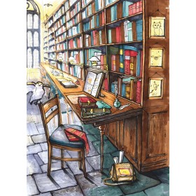 Бібліятэка ў Хогвартсе